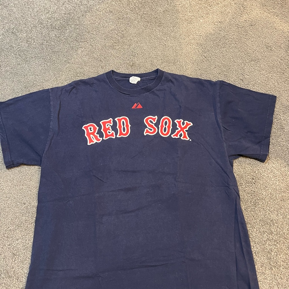 Majestic Blue and Red Short Sleeve Tee